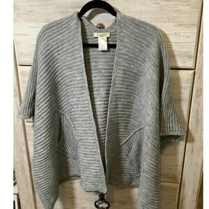 Cocogio Italy Alpaca/wool Blend Grey Sweater with Pockets - one size